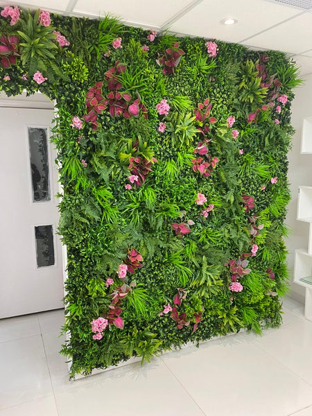 Floral Feature Green Wall for a Lancashire Beauty Salon