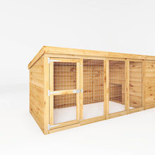 Load image into Gallery viewer, Mercia 12 x 4ft Berkshire Dog Run &amp; Kennel