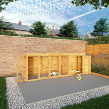 Load image into Gallery viewer, Mercia 12 x 4ft Berkshire Dog Run &amp; Kennel