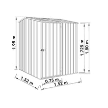 Load image into Gallery viewer, Absco 5 x 5ft Premier Metal Shed | Small Shed | Garden Storage