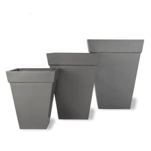 Load image into Gallery viewer, Geo Classic, Modern Faux Lead finish Garden Planters
