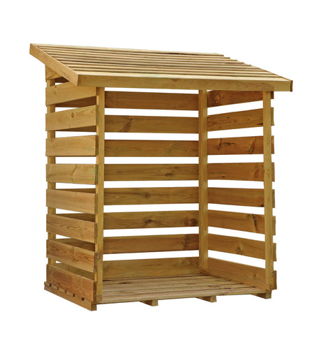 Mercia 3 x 3ft Single Timber Log Store – Compact and Durable Log Storage