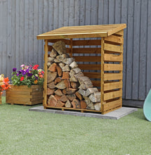 Load image into Gallery viewer, Mercia 3 x 3ft Single Timber Log Store – Compact and Durable Log Storage