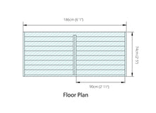 Load image into Gallery viewer, Mercia 6 x 3ft Double Timber Log Store – Spacious and Durable Log Storage