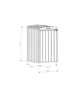 single wheelie bin storage