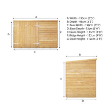 Load image into Gallery viewer, Mercia 3 x 6ft Wooden Overlap Pent Bike Shed | Secure Outdoor Bike Storage