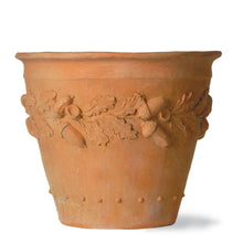 Load image into Gallery viewer, Oak leaf design terracotta pots 