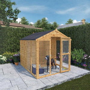 Mercia 8 x 6ft Staffordshire Dog Run & Kennel