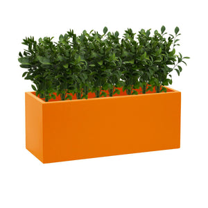 Bright Orange Trough Planters