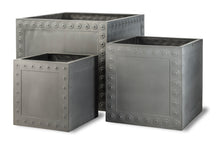 Load image into Gallery viewer, Cromwell Faux Lead Square Planter