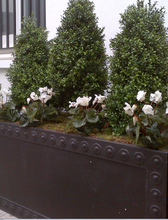 Load image into Gallery viewer, Traditional Lead finish London trough planters in the Cromwell design