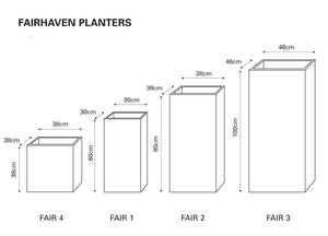 Fairhaven Tall Planter - Beaten Copper