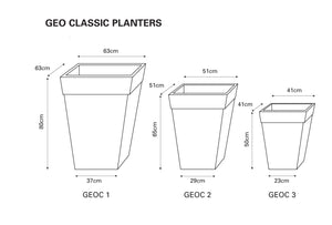 Geo Classic Tapered Planter