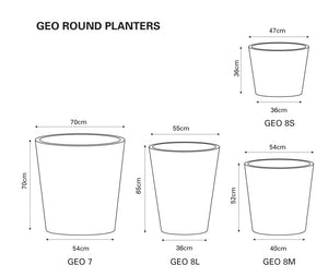 Geo Modern Round Planter