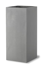 Load image into Gallery viewer, Tall Geo Square Planters Faux Lead and Aluminium Finish