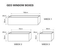 Load image into Gallery viewer, Geo Window Box Planter
