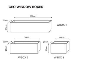 Geo Window Box Planter