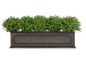 Traditional vintage style window boxes in faux lead finish