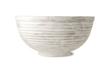 Load image into Gallery viewer, Large round bowl planter Rustic white