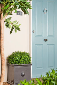 Classic Traditional style faux lead Trafalgar Square garden planters for country homes and London town houses